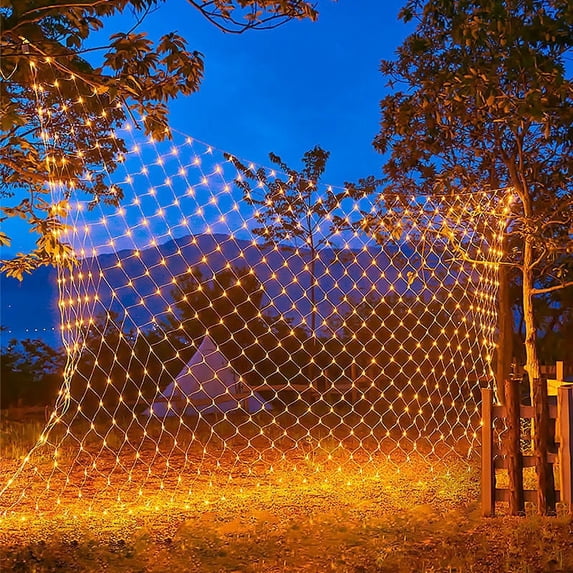 Connectable LED Net Lights, Outdoor String Lights, Twinkling Decoration, IP65 Waterproof, for Wedding Garden Bushes Christmas Tree, Easy to Use