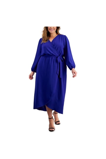 connected long dresses Connected Apparel Dress Womens M Black Striped Fit & Flare Long V-Neck