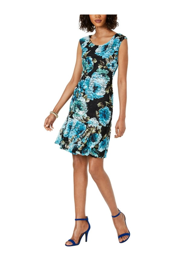 Womens Lace Ruffled Party Dress