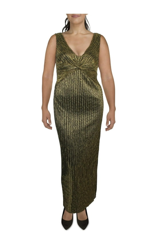 Womens Metallic Long Maxi Dress