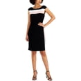 thumbnail image 1 of Connected Apparel Womens Office Knee-Length Sheath Dress, 1 of 1