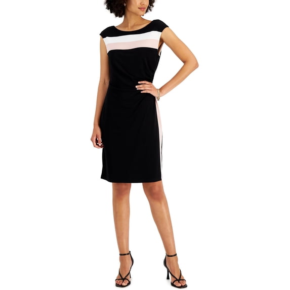 Connected Apparel Womens Office Knee-Length Sheath Dress
