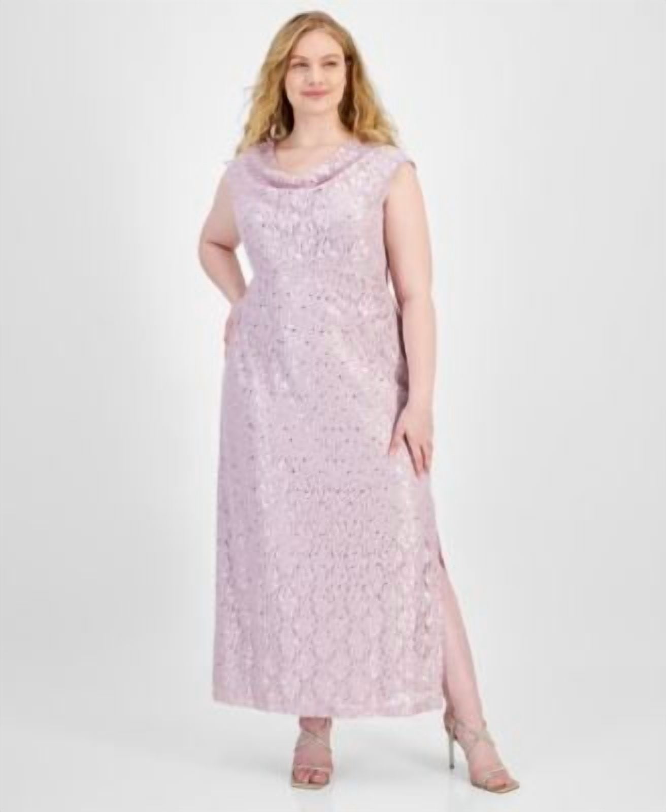 strapless lace dress wedding Miss Circle Women's Naila Lace Trim Strapless Drop Waist Wedding Gown main image 1