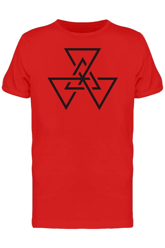 Connected Triangles Hipster T-Shirt Men -Image by Shutterstock, Male Small