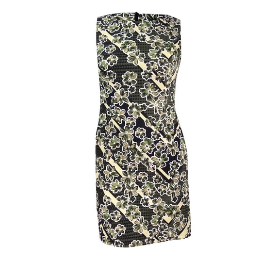 Connected Women's Versatile Sleeveless Printed Sheath Dress