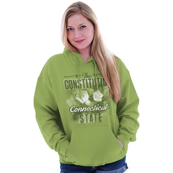 Connecticut CT State Flower Souvenir Hoodie Sweatshirt Women Brisco Brands S