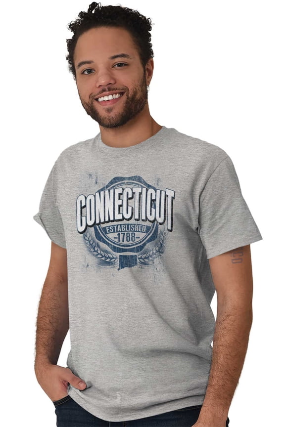 Connecticut CT Student Campus Pride Plus Size Crewneck Graphic Tee Shirt Brisco Brands 2X