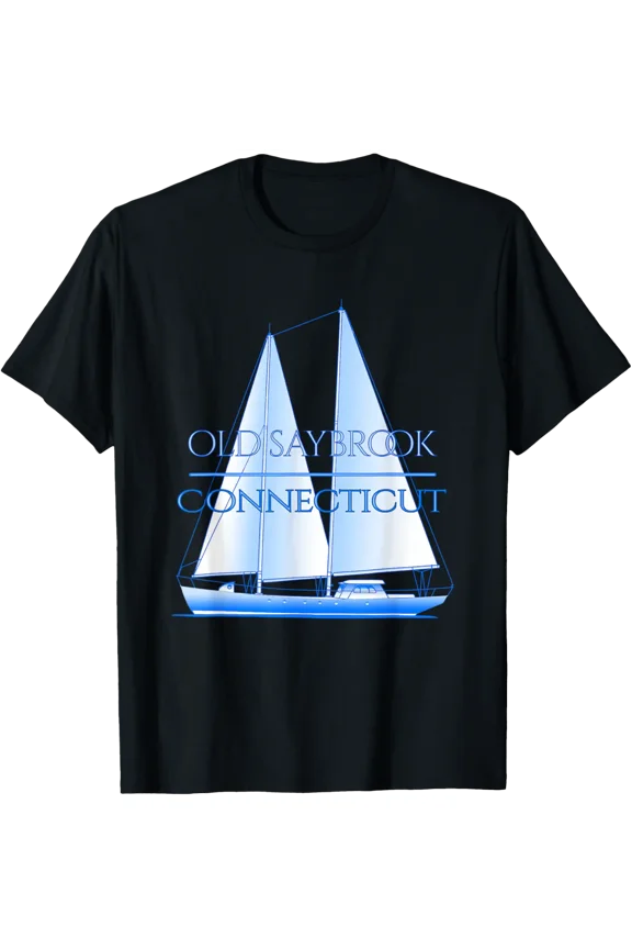 Connecticut Coastal Sail Summer Vacation T-Shirt