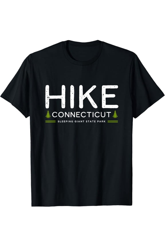 Connecticut Ct Sleeping Giant Park Hike Tree Retro Graphic T-Shirt