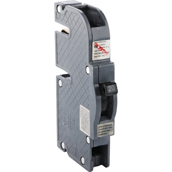 Thick Series 20 Amp Single Pole Circuit Breaker