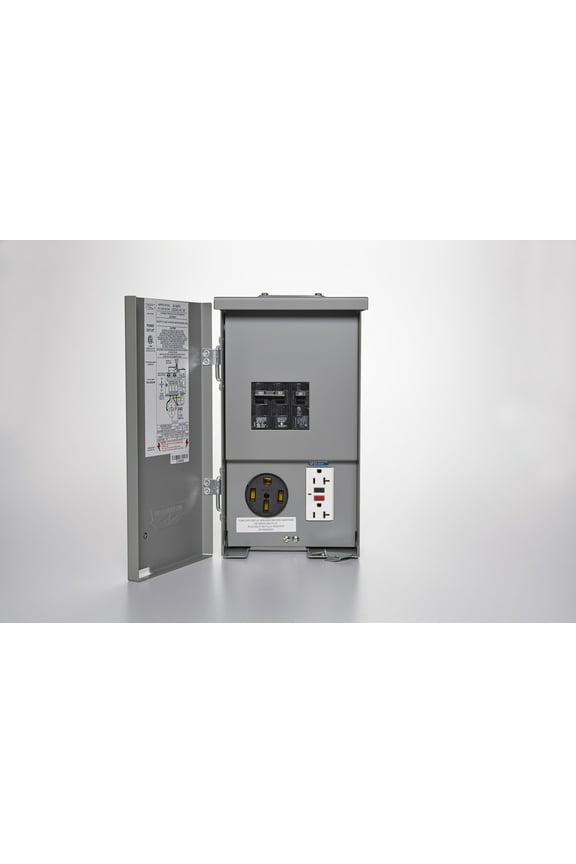 CESMPSC55GRHR 60A 120/240V Outdoor RV Panel Power Outlet with 20-Amp GFCI Receptacle