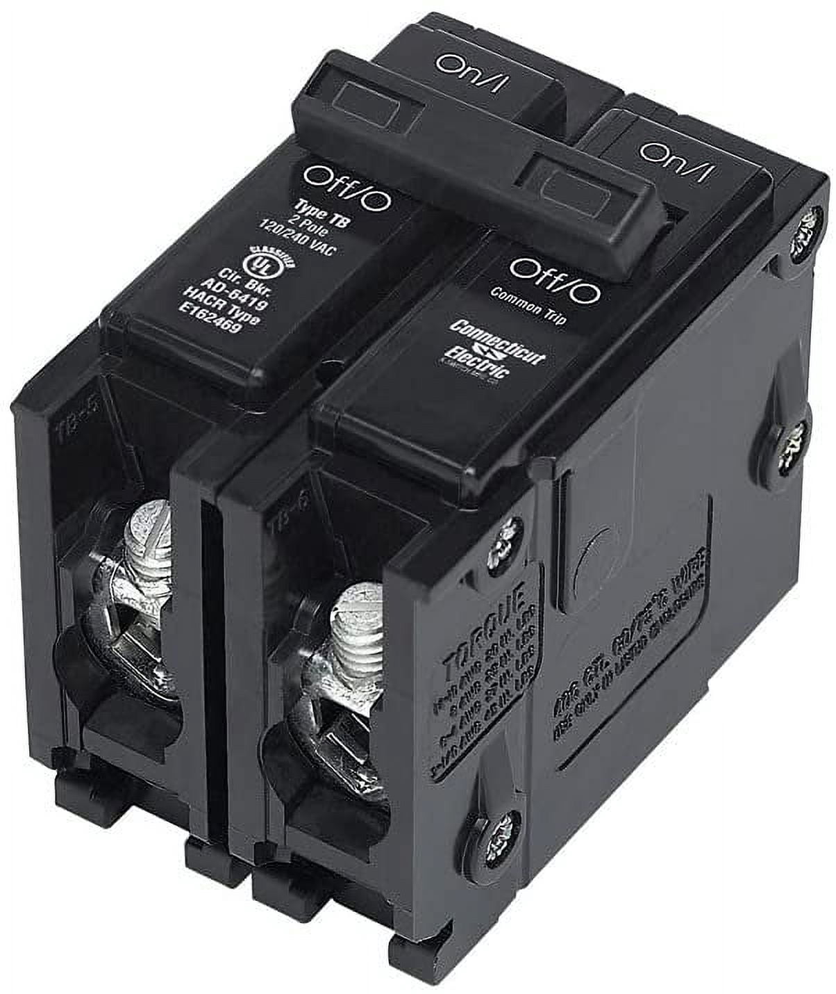 Connecticut Electric Interchangeable 30 amps Double Pole 2 Circuit