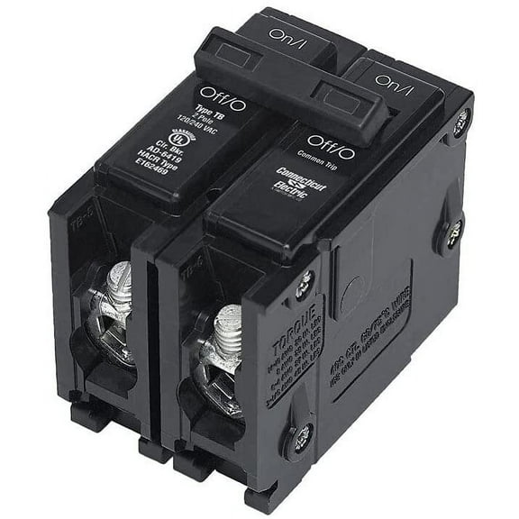 Connecticut Electric Interchangeable 40 amps Double Pole 2 Circuit Breaker Indoor & Outdoor Use, NEC-Compliant