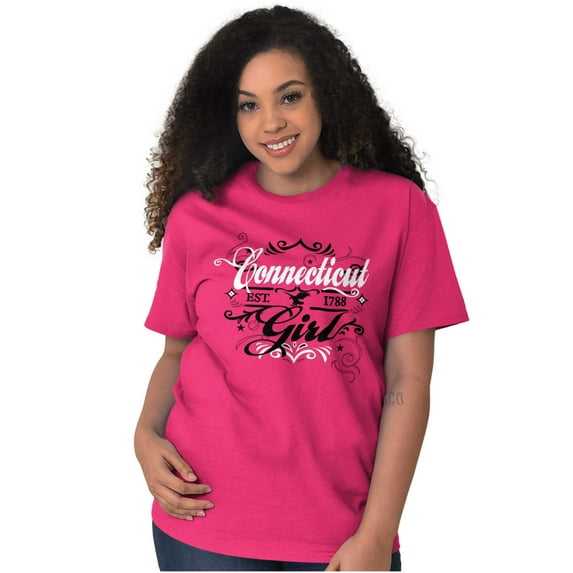 Connecticut Fancy Feminine Filagree Women's Plus Size Graphic Tee Brisco Brands 3X