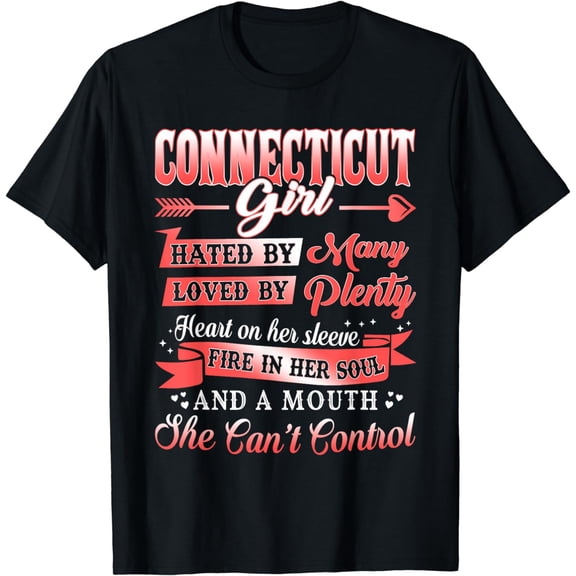 Connecticut Girl Shirt I Love Connecticut T-Shirt