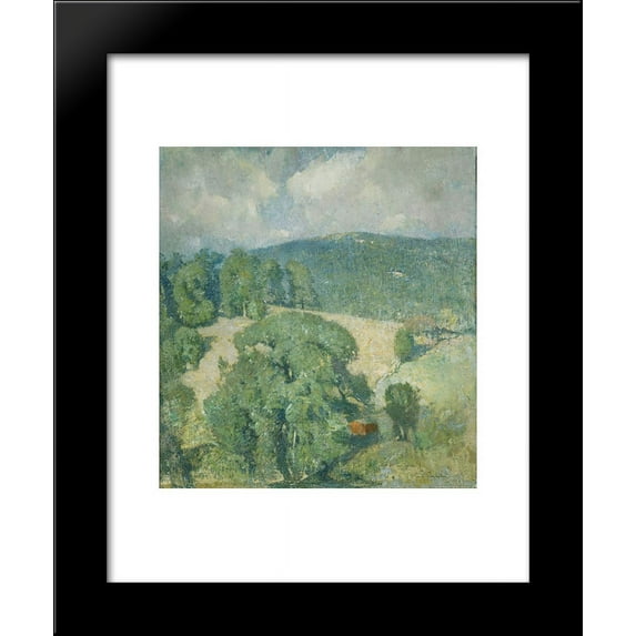 Connecticut Hillside 20x24 Framed Art Print by Emil Carlsen