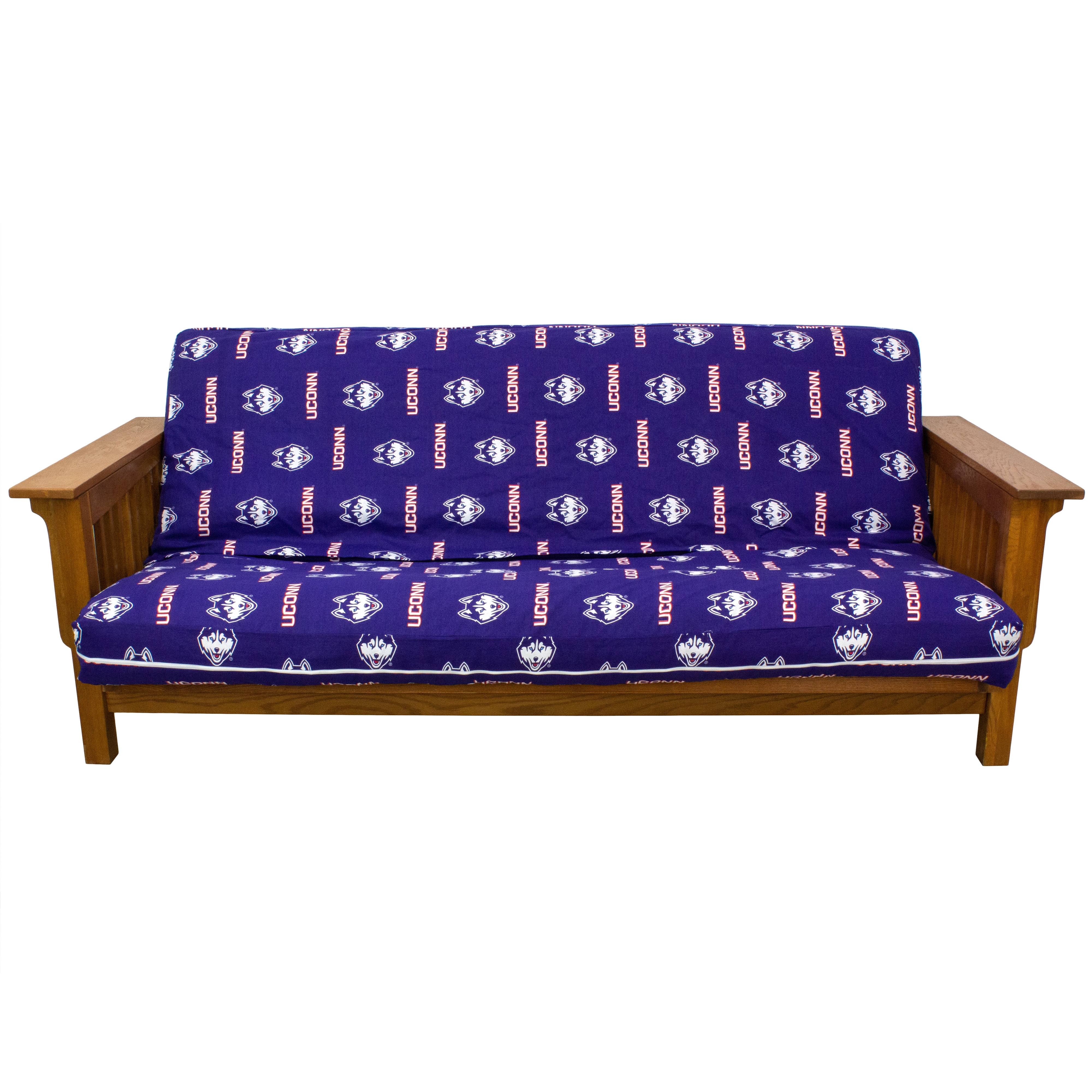 Connecticut Huskies Futon Cover - Full size fits 6 and 8 inch mats