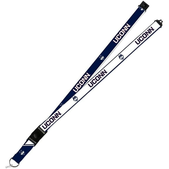 Connecticut Huskies UCONN Lanyard Keychain 2-sided Breakaway Clip University of
