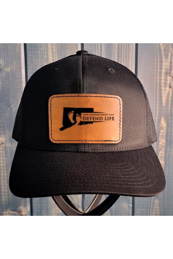 Connecticut Leather Patch Hat Pro-Life Hat