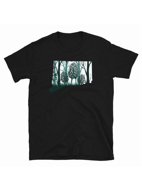 Connecticut Morel Hunter Shirt Morel Mushroom Hunter Shirt Connecticut Morel Map Gift Morel Mushroom Hunting Shirt Mycologist Gift