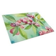 thumbnail image 1 of Connecticut Mountain Laurels in Watercolor Glass Cutting Board Large 12 in x 15 in, 1 of 5