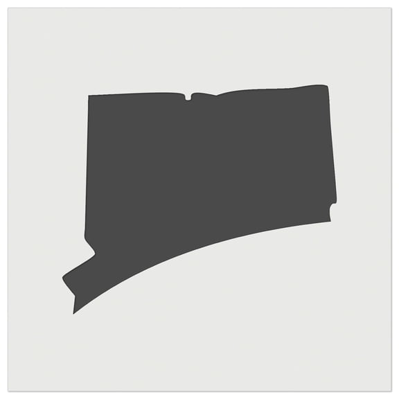 Connecticut State Silhouette DIY Cookie Wall Craft Stencil - 5.5 Inch