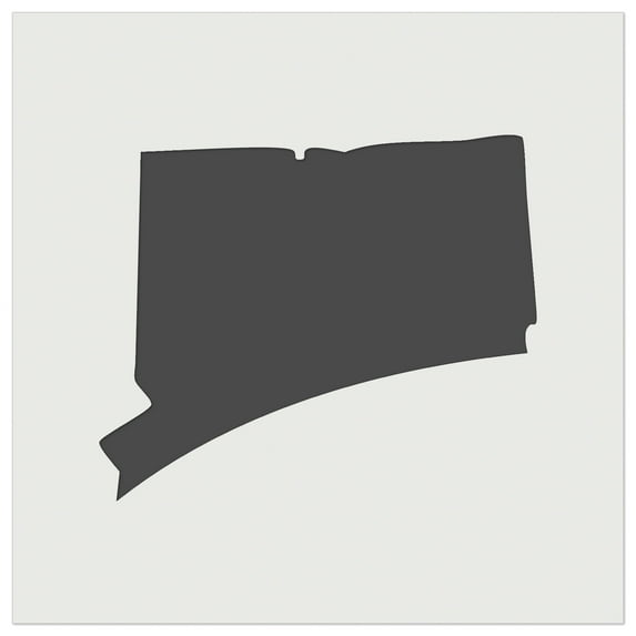 Connecticut State Silhouette DIY Cookie Wall Craft Stencil - 5.5 Inch