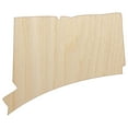 thumbnail image 1 of Connecticut State Silhouette Wood Shape Unfinished Piece Cutout Craft DIY Projects - 6.25 Inch Size - 1/8 Inch Thick, 1 of 7