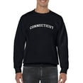 thumbnail image 1 of Connecticut Text Men Sweatshirt, Male 3X-Large, 1 of 4
