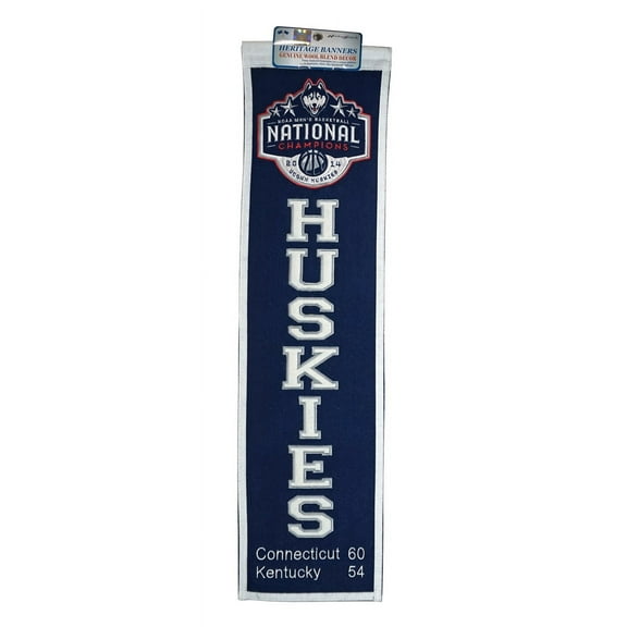 Connecticut UCONN 2014 NCAA Mens Basketball Champions - High quality Embroidered Wall Banner