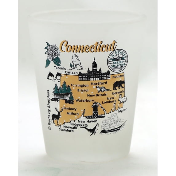 Connecticut US States Series Collection Shot Glass