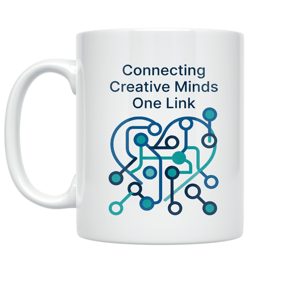 Connecting Creative Minds One Link - Creative Collaboration Enthusiast - 11 oz Ceramic Coffee Mug