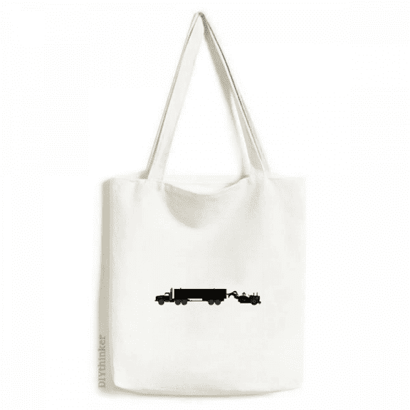 Connecting Functional Vehicle Freight Transportation Tote Canvas Bag Shopping Satchel Casual Handbag