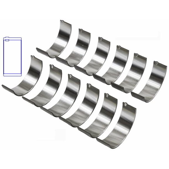 Connecting Rod Bearings Set | Compatible with AMC/Chevy/Isuzu 2.8L 173/3.1L 189/3.4L 207 | Standard Size