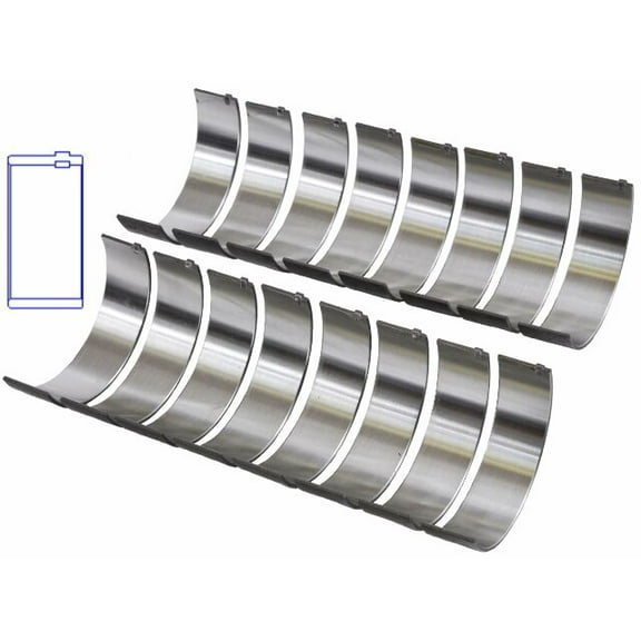 Connecting Rod Bearings Set | Compatible with Ford 5.8L 351 Windsor | Size = .010 (.25mm Oversized)