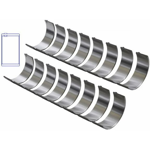 Connecting Rod Bearings Set | Compatible with GM 262/267/305/307/327/346/350/400 | Size = .030 (.75mm Oversized)