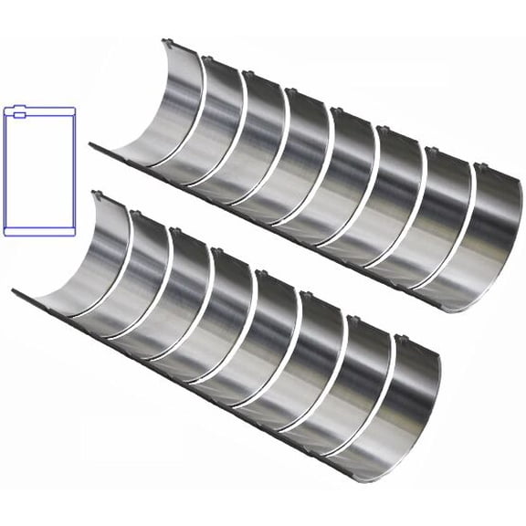 Connecting Rod Bearings Set | Compatible with GM/Oldsmobile 260/307/330/350/403 | Standard Size