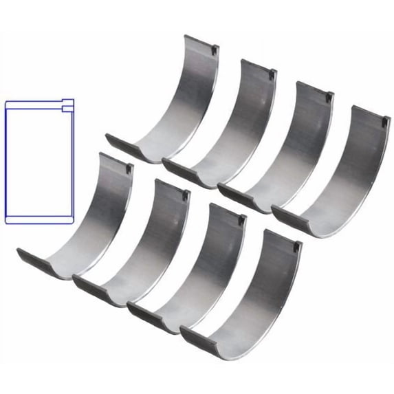 Connecting Rod Bearings Set | Compatible with Subaru 1.8/2.2/2.5 EJ18E/EJ22E/EJ22T/EJ25 SOHC | Size = .030 (.75mm Oversized)