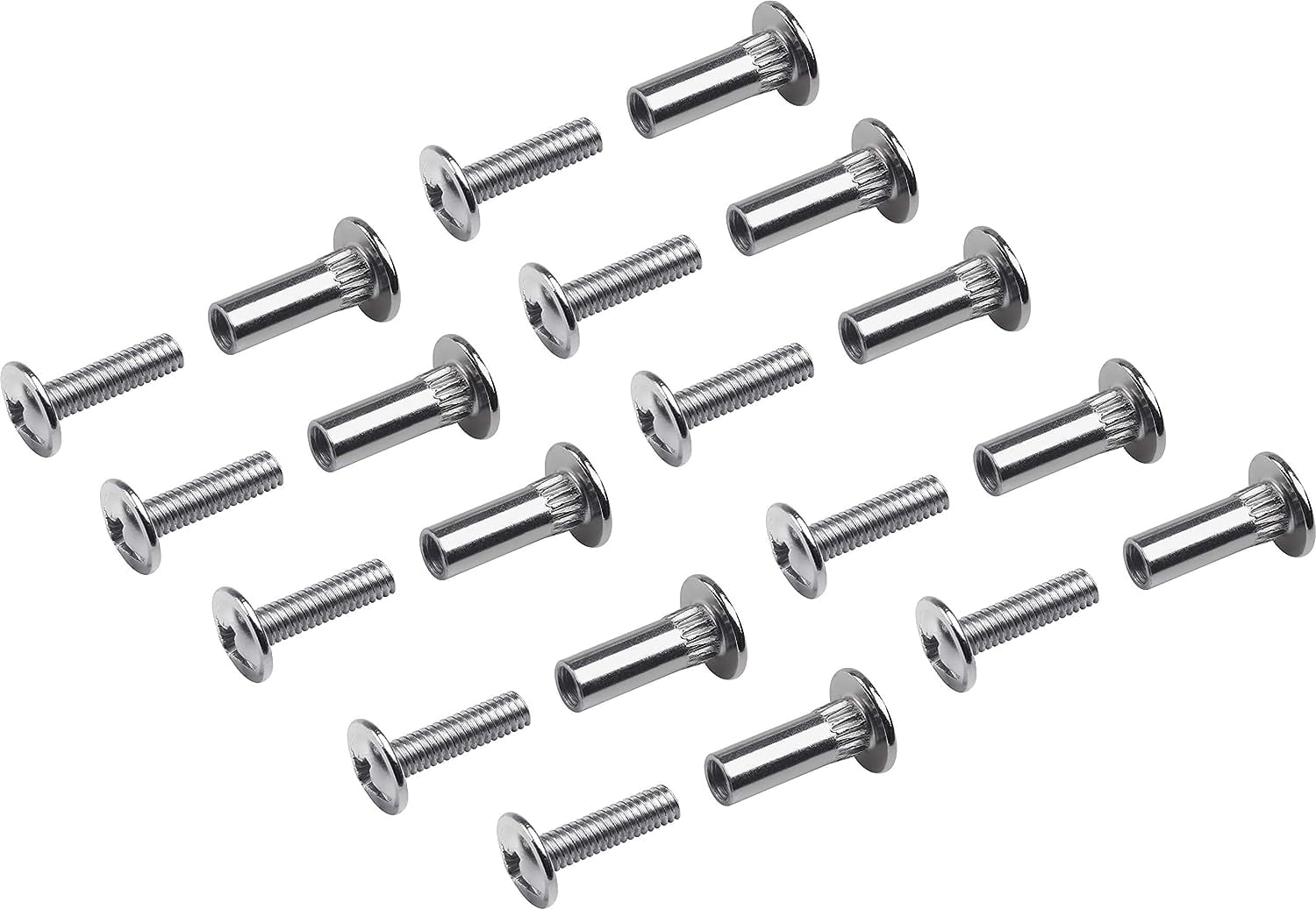 Connecting Screws M4 Thread galvanised 10 Pieces in a Set Ideal