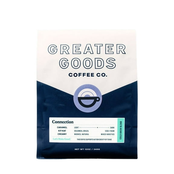 Connection - Cold Brew Blend - Roasted by Greater Goods Coffee Co. - Freshly Ground Coffee - 2 Pound Bag