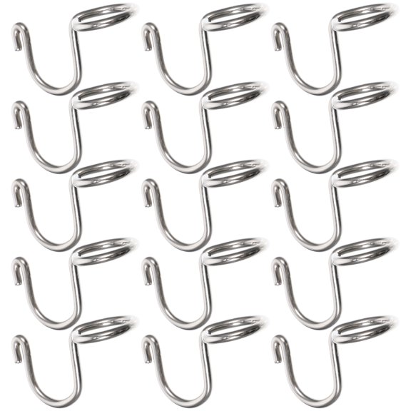 Connection Hook 15 Pcs Hanger Extender Hooks Coat Hangers up Metal Wardrobe Reusable Stainless Steel