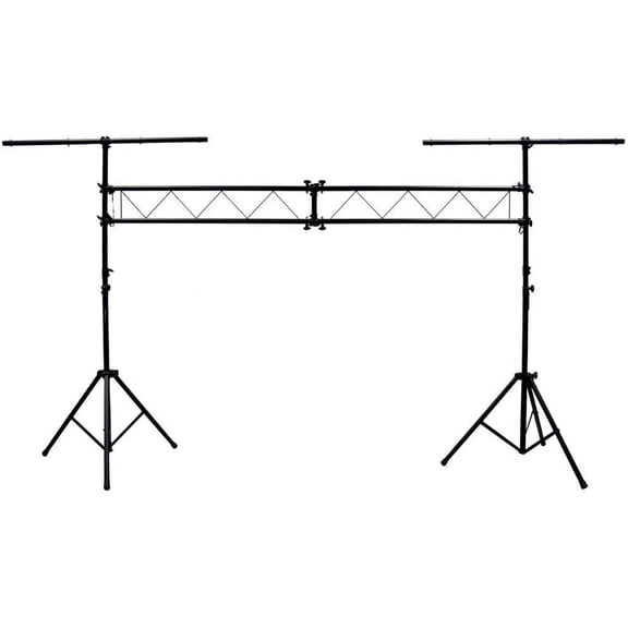 Connection Pro Audio Mobile DJ Light Stand 10 Foot Length Portable Truss Lighting System with T-Bar