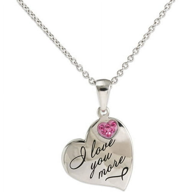 Connections From Hallmark Stainless Steel "I Love You More" Necklace