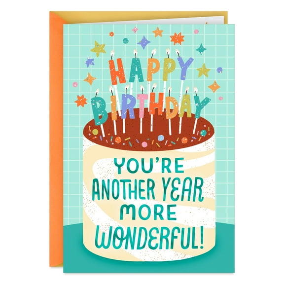 Hallmark Birthday Card (Another Year More Wonderful)