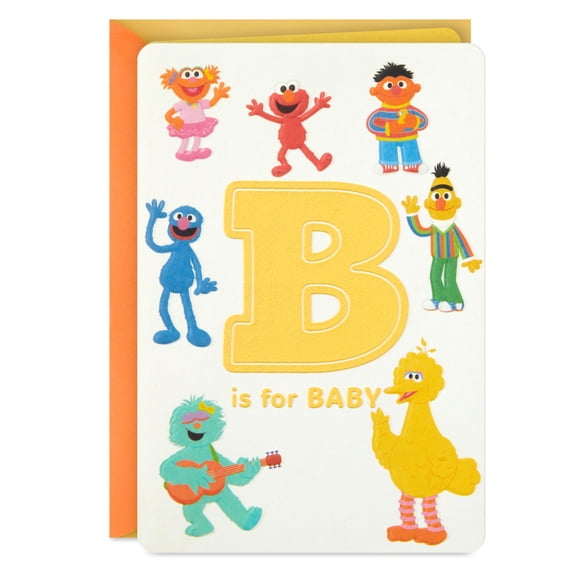 Hallmark Sesame Street New Baby Card (B is for Baby)