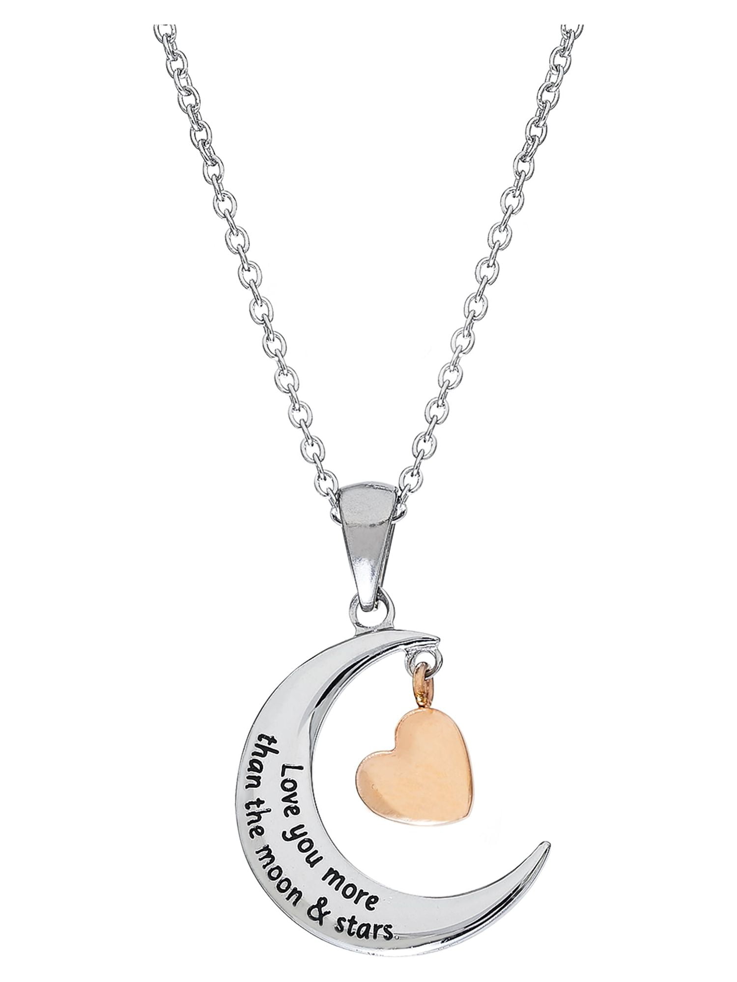 I love you more than the moon and shop stars necklace
