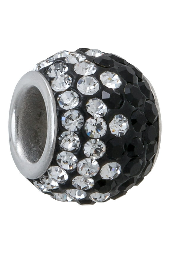 Connections from Hallmark Stainless Steel Crystal Charm Bead