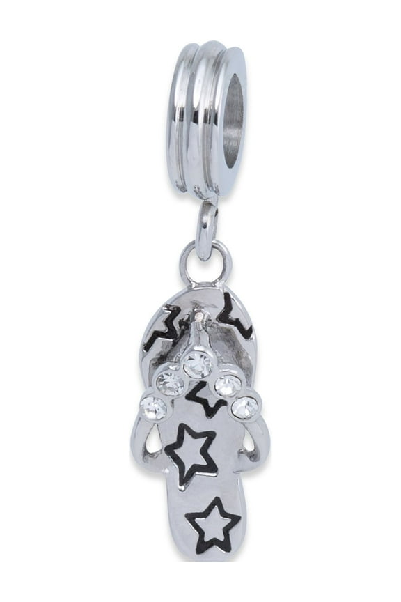 Connections from Hallmark Stainless Steel Flip-Flop Charm