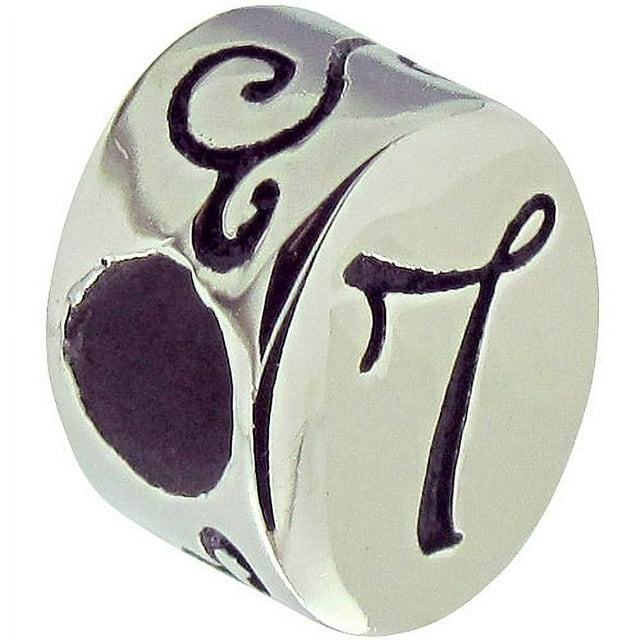 Connections from Hallmark Stainless Steel Number 7 Charm Bead