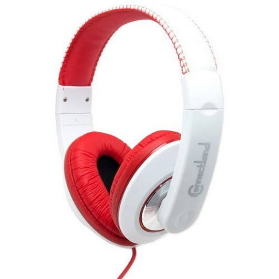 Connectland Fashionable Stylish Stereo Over-Ear Headphone Headset Red